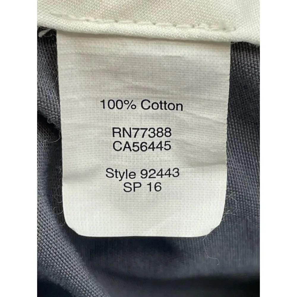 J Crew Pants Mens 30‎ x 32 Gray 100% Cotton Slim Bedford Flat Front Straight